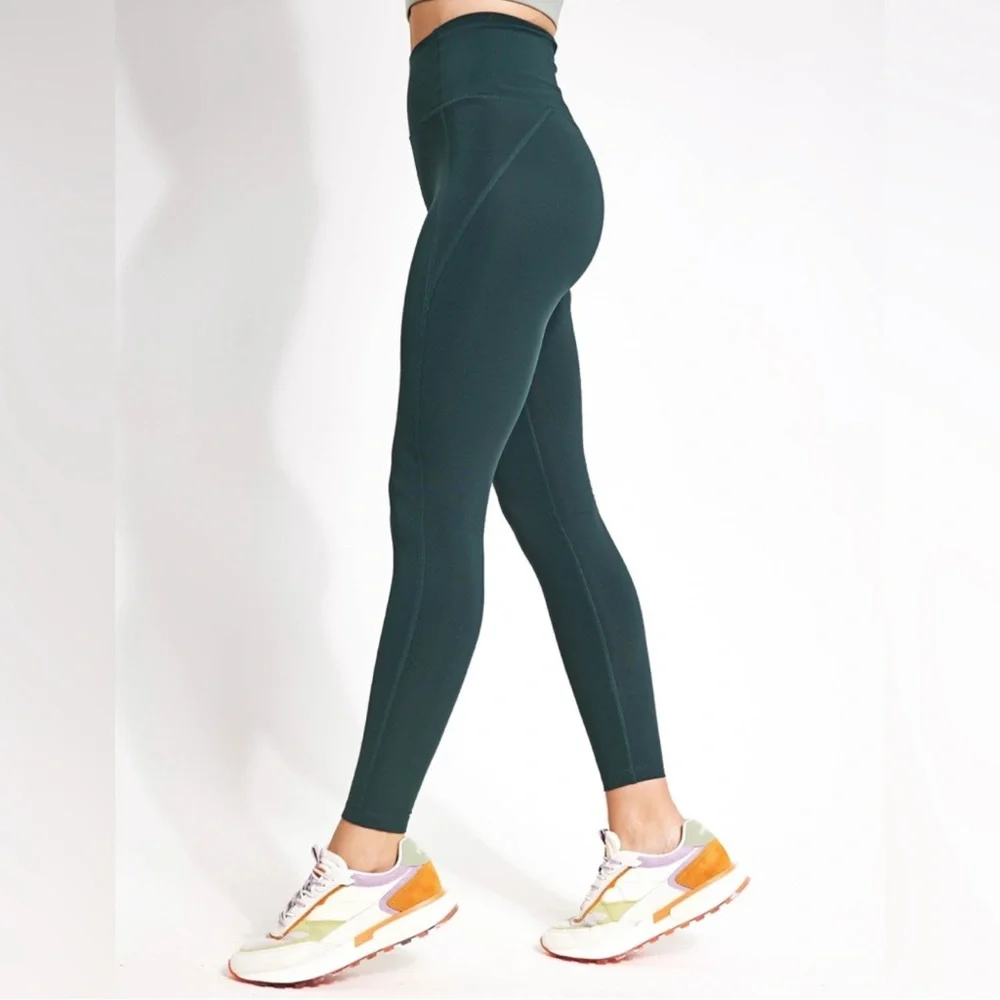 Girlfriend Collective Compressive High Rise Leggings Medium Moss Green - Picture 2 of 12